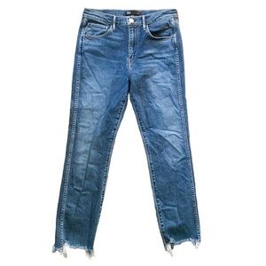 3x1 Women's Distressed Skinny Jeans - Blue